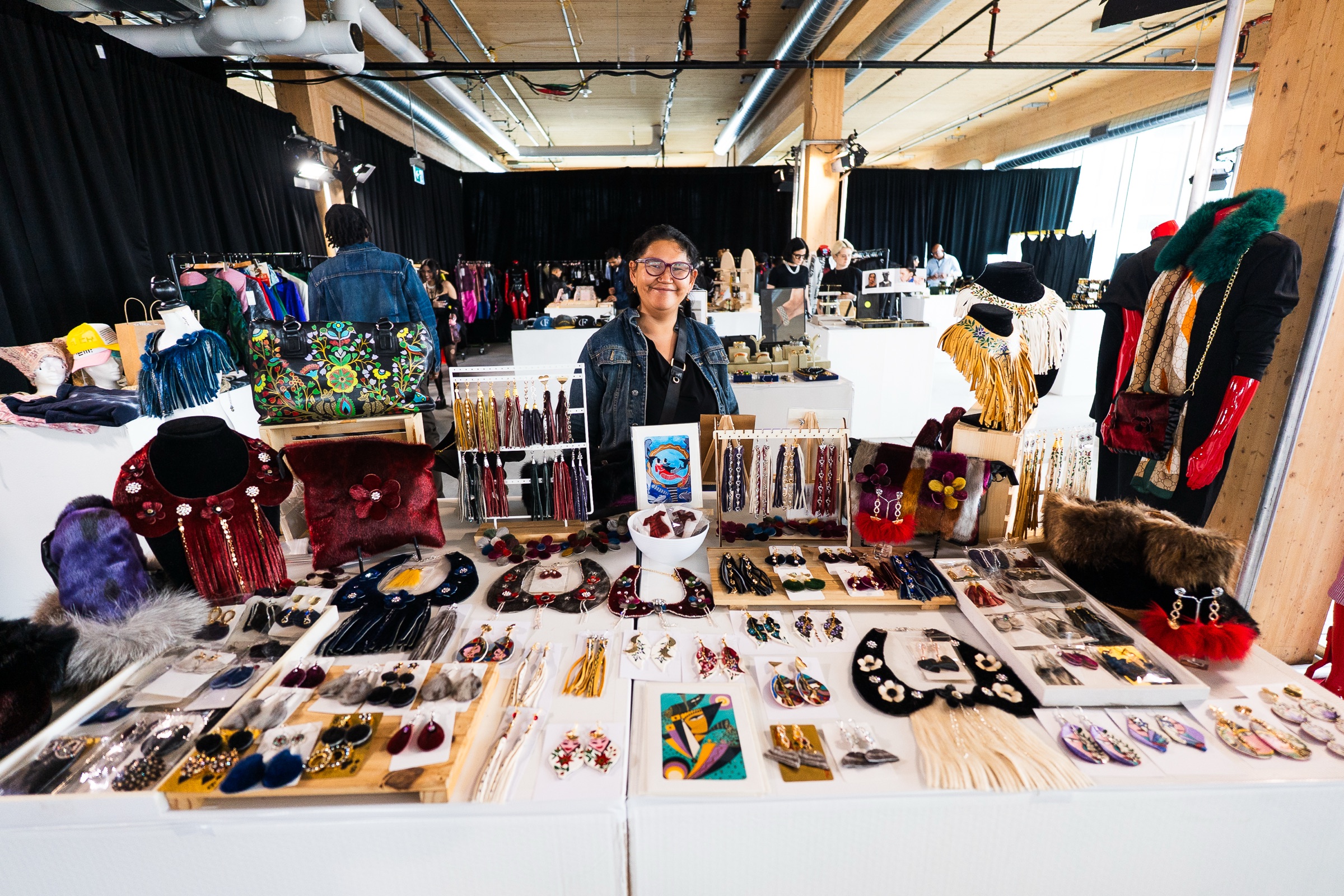 Vendor moment at the FAT pop-up
