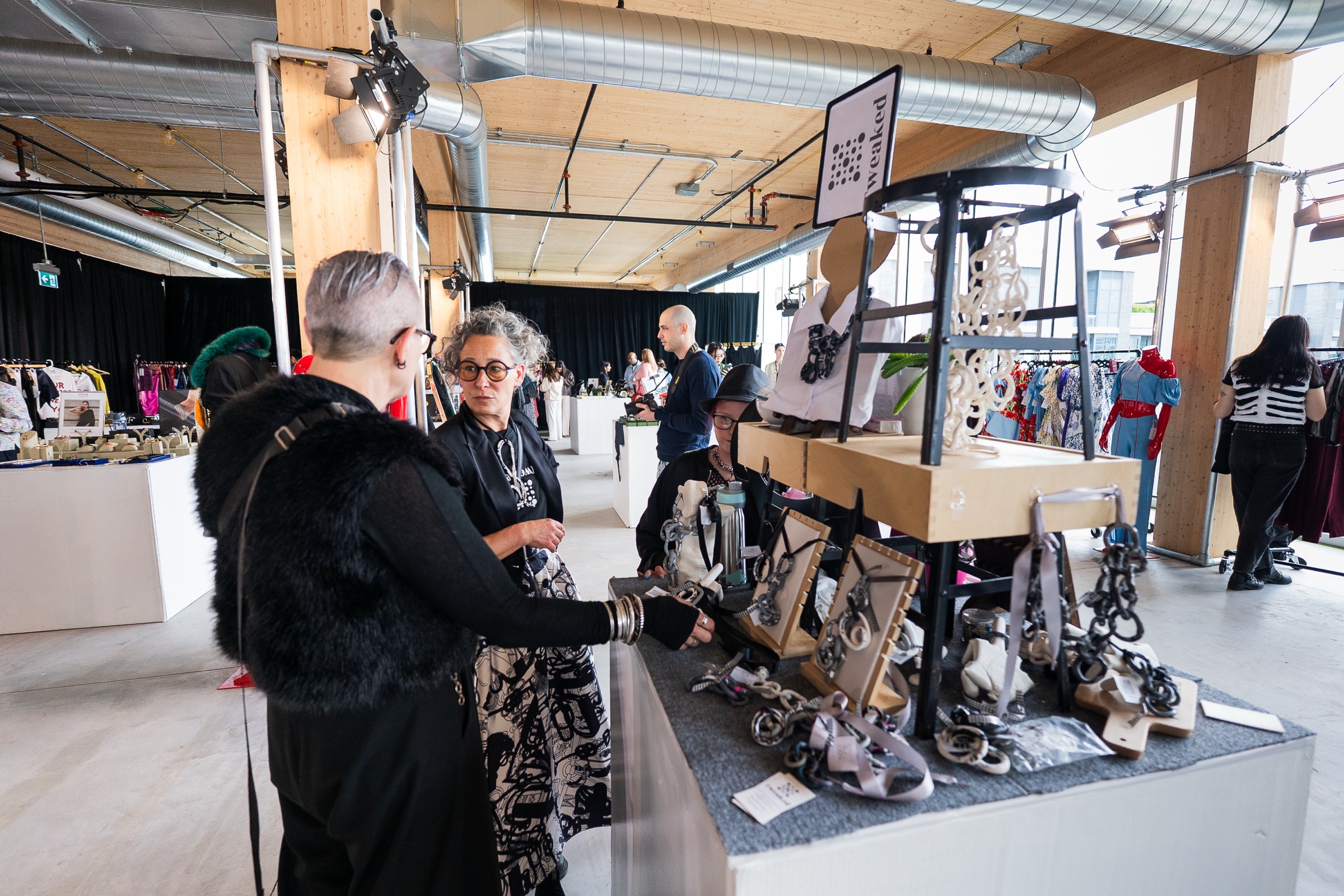 Vendor moment at the FAT pop-up